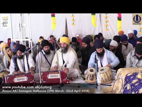 016 Melbourne 31 March 2018 – Saturday Kirtan   Bhai Ranjit Singh Ji Jammu