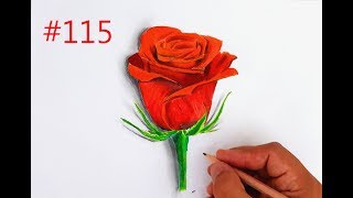 Descargar Cok Kolay Ad M Ad M Gul Cizimi Rose Drawing Mp3