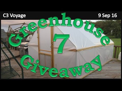 Greenhouse Giveaway:  Part 7 - Greenhouse Build Complete