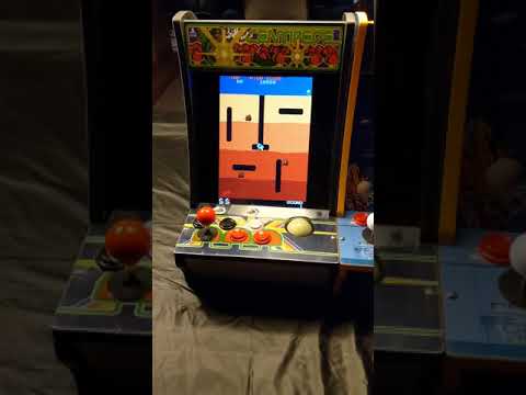 15 inch modded Arcade1up Countercade compared with standard 8 inch monitor Countercade
