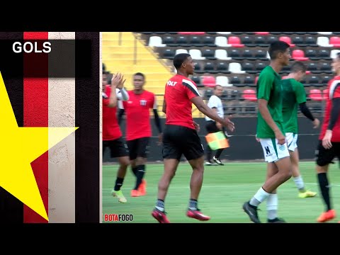 Gols da vitória do Botafogo diante da Francana por 3x1 em jogo-treino no Estádio Santa Cruz