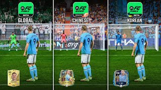 EA SPORTS FC 24 MOBILE GLOBAL VERSION VS TENCENT CHINESE VERSION VS NEXON KOREAN VERSION COMPARISON