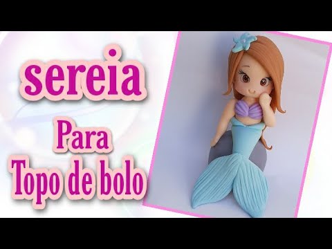 Sereia  em biscuit para iniciante