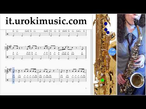 Corso di Sassofono Contralto Meghan Trainor - Let You Be Right Tablature Tab um-ih276