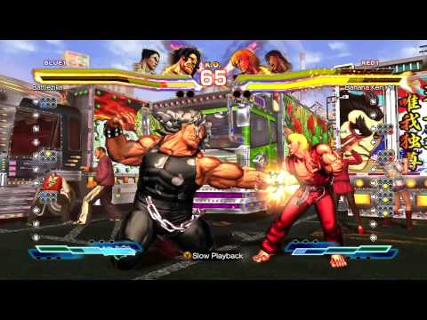 Banana Ken ( Ken x Ryu ) vs Battlezilla ( Hugo x Kazuya ) SFxT HD 720p Replay
