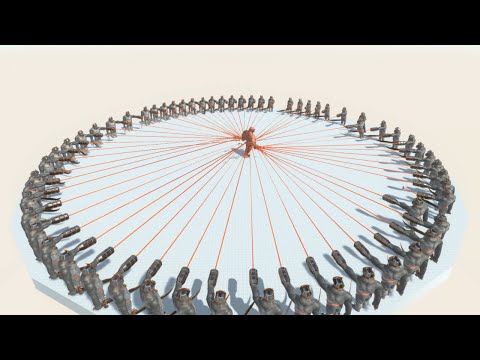 Every Unit surrounded by SCIMITARILLA - Animal Revolt Battle Simulator