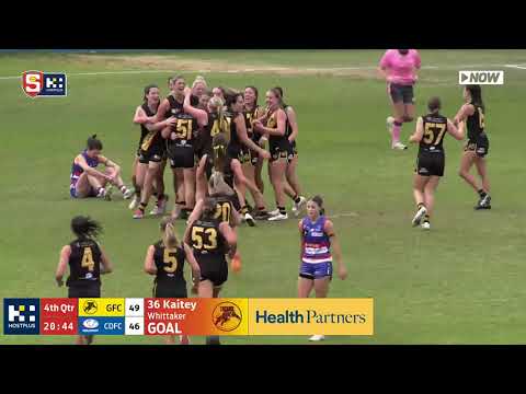Glenelg's Kaitey Whittaker kicks match-winning goal - Rd 8 Hostplus SANFLW League