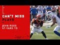 John Ross Jukes Two Bills to the Ground on 57-Yard TD Catch