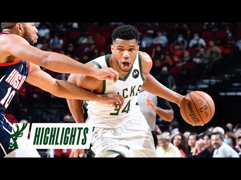 Highlights: Bucks 123 - Rockets 114 | Giannis Drops 41 Points, Becomes Bucks All-Time Block Leader