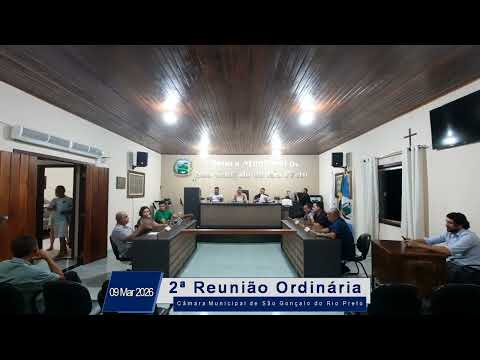 2ª Reunião Ordinária da Câmara Municipal de São Gonçalo do Rio Preto