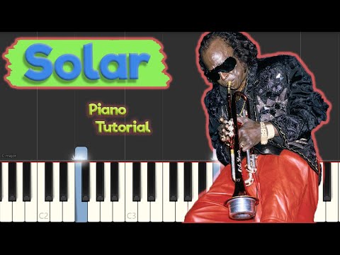 Miles Davis - Solar - Jazz Piano Tutorial (with improvisation MODES tips)
