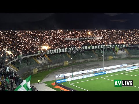 Avellino-Palermo, la coreografia della Curva Sud