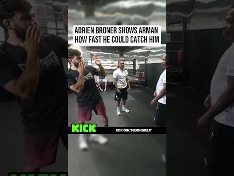 Adrien Broner Shows Arman How Fast He Could Catch Him
