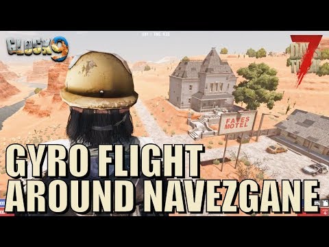 First Person Gyrocopter Flight Around Navezgane (7 Days To Die)