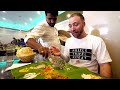 ALL YOU CAN EAT Indian Vegetarian Food In KERALA Banana Leaf Sadhya For 2 78 Trivandrum India