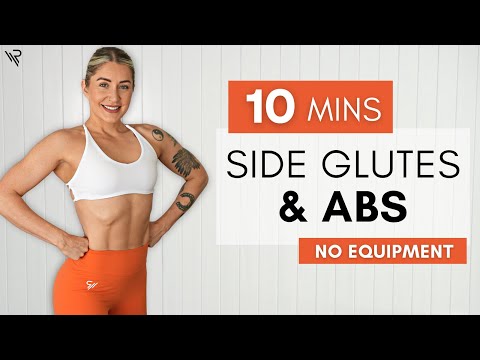 10 Minute Abs and Side Glutes Workout (No equipment)