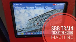 Ticket vending machine #sbb #ticket #swisstrains