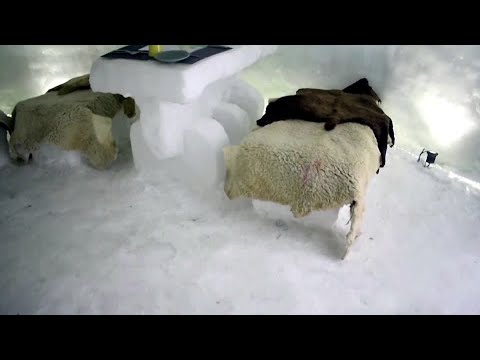 カシミール地方のホテルがイグルーカフェで観光客を魅了 (Kashmir hotel lures tourists with igloo cafe)