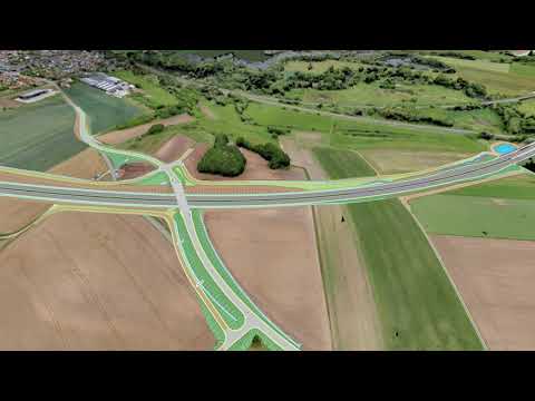 Flug seitlich der virtuellen Trasse der B173 BA3 - Lichtenfels in Richtung Redwitz a.d.R.