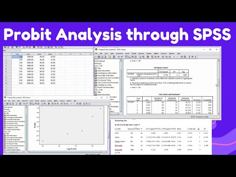 Probit Analysis Through SPSS|Probit Analysis Kaise kare