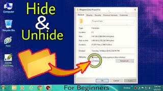 How to hide and show hidden a folder,files in windows 7,8,10 | AB Tech 20