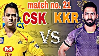 KKR VS CSK MATCH NO. 23 AABU DHABI GROUND DUBAI 2020 // CHANNAI VS KOLKATA