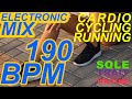 190 BPM Cadence Running Cardio Cycling Music