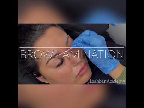 Brow lamination WITHOUT glue by Lashbar Academy