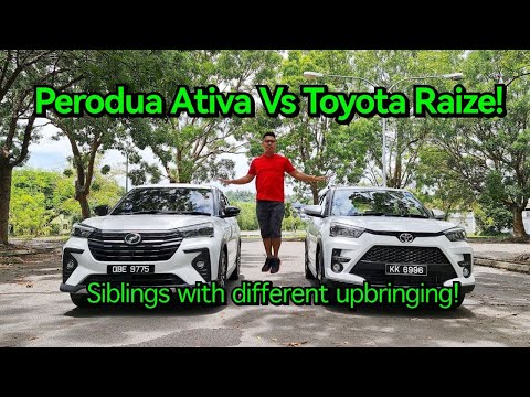 Owner's Vehicle Review & Drive 2022 Toyota Raize Turbo Vs 2022 Perodua Ativa H! (Sarawak, Malaysia)