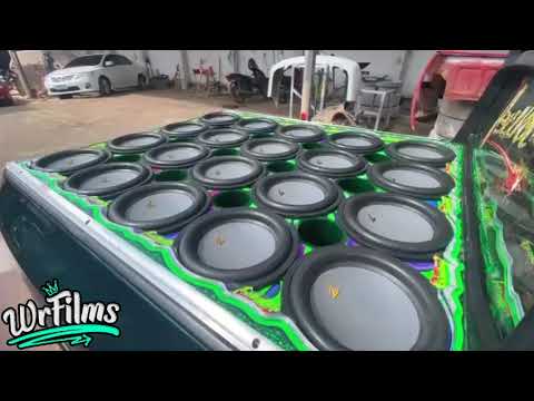 SAVA GREEN FINALIZADA 20 SUBS V-12 800 RMS CADA TOCANDO FORTE