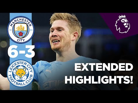 EXTENDED HIGHLIGHTS | Man City 6-3 Leicester | De Bruyne, Mahrez, Gündogan, Sterling & Laporte goals