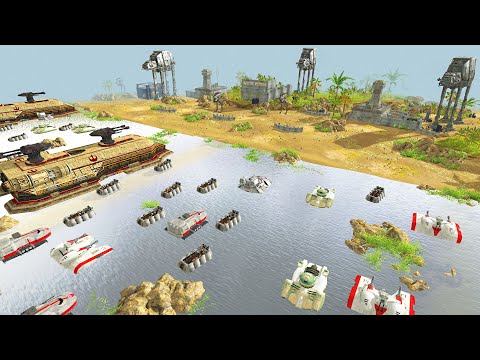 Incredible Star Wars D-DAY Beach Invasion... - Men of War: Star Wars Mod Battle Simulator