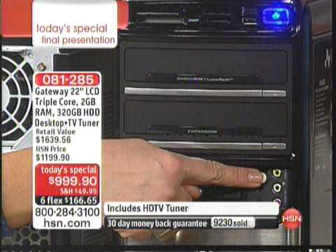 Home Shopping Network selling Gateway Computer 2008  - TV Cable  75 TV 20080405 205539