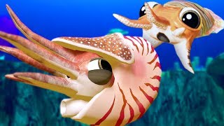 CUTTLEFISH vs NEW CHAMBERED NAUTILUS - Feed and Grow Fish - Part 58 | Pungence