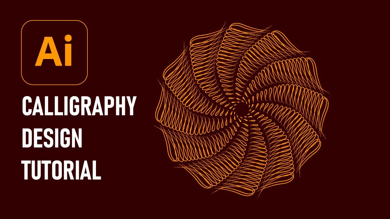 Vector Calligraphic Ornament Design Tutorial | Adobe Illustrator Beginners Tutorial