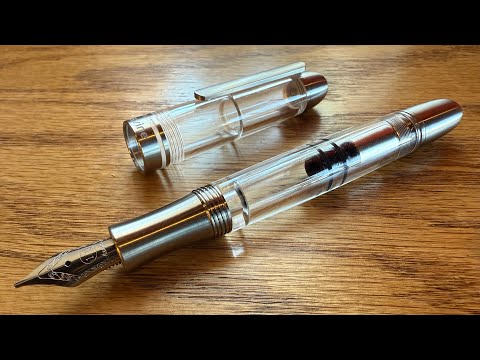 Asvine P36 - Titanium Piston Filler with Soft Stub Nib