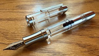 Asvine P36 - Titanium Piston Filler with Soft Stub Nib