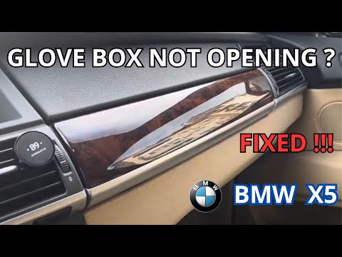 BMW X5 E70 Glove Box not opening - Fixed