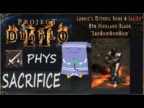 (OLD GUIDE, part 2 linked below) SACRIFICE PALADIN (Phys) (SC ONLY) - Project Diablo 2