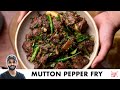 Mutton Pepper Fry Recipe Quick Pressure Cooker Mutton Fry Mutton Pepper Fry Sanjyot Keer