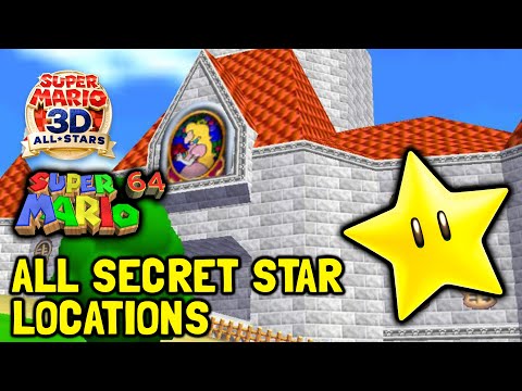 Super Mario 64 (3D All-Stars) All Secret Star Locations In The Castle