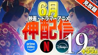 【アマプラ/Netflix/Disney+】6月見放題の神映画・ドラマ・アニメ19選+55選【おすすめ配信】
