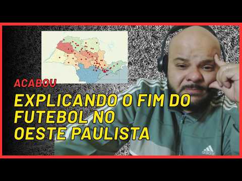 O MAPA QUE MOSTRA O ABANDONO DO FUTEBOL NO OESTE PAULISTA