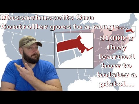 Gun Controller spends $1000's and "hundreds of hours"... Learns to holster and fire a pistol... Thumbnail