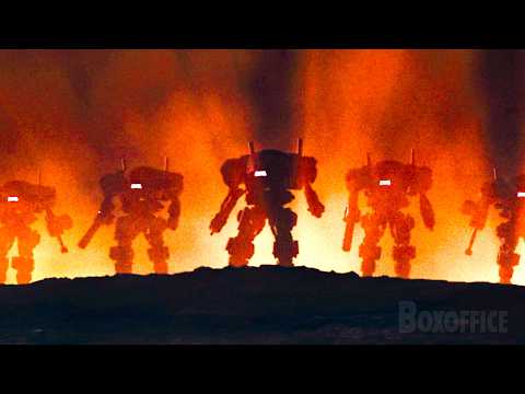 Marauders Mecha VS Bug Swarm | Starship Troopers 3: Marauder | CLIP