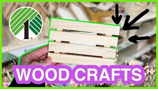 🤯 GRAB DOLLAR TREE WOOD ITEMS TO MAKE THESE QUICK AND EASY SPRING DIYS!