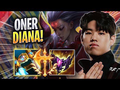 ONER TRIES DIANA WITH NEW BUFFS! - T1 Oner Plays Diana JUNGLE vs Shyvana! | Season 2023