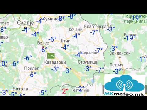 MK meteo 13.12.2018 Dlaboko pod nulata -12,5°C(-13°) vo Berovo