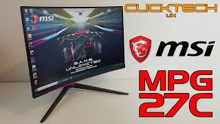 Video thumbnail for MSi MPG27C Monitor Review - The Curved Gaming Monitor with Something Extra.. by ClickTech