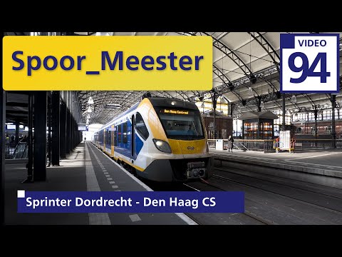 (4K) Cabview Trein SNG |Rij mee met de MACHINIST in de SPRINTER van Dordrecht naar Den Haag CS (94)